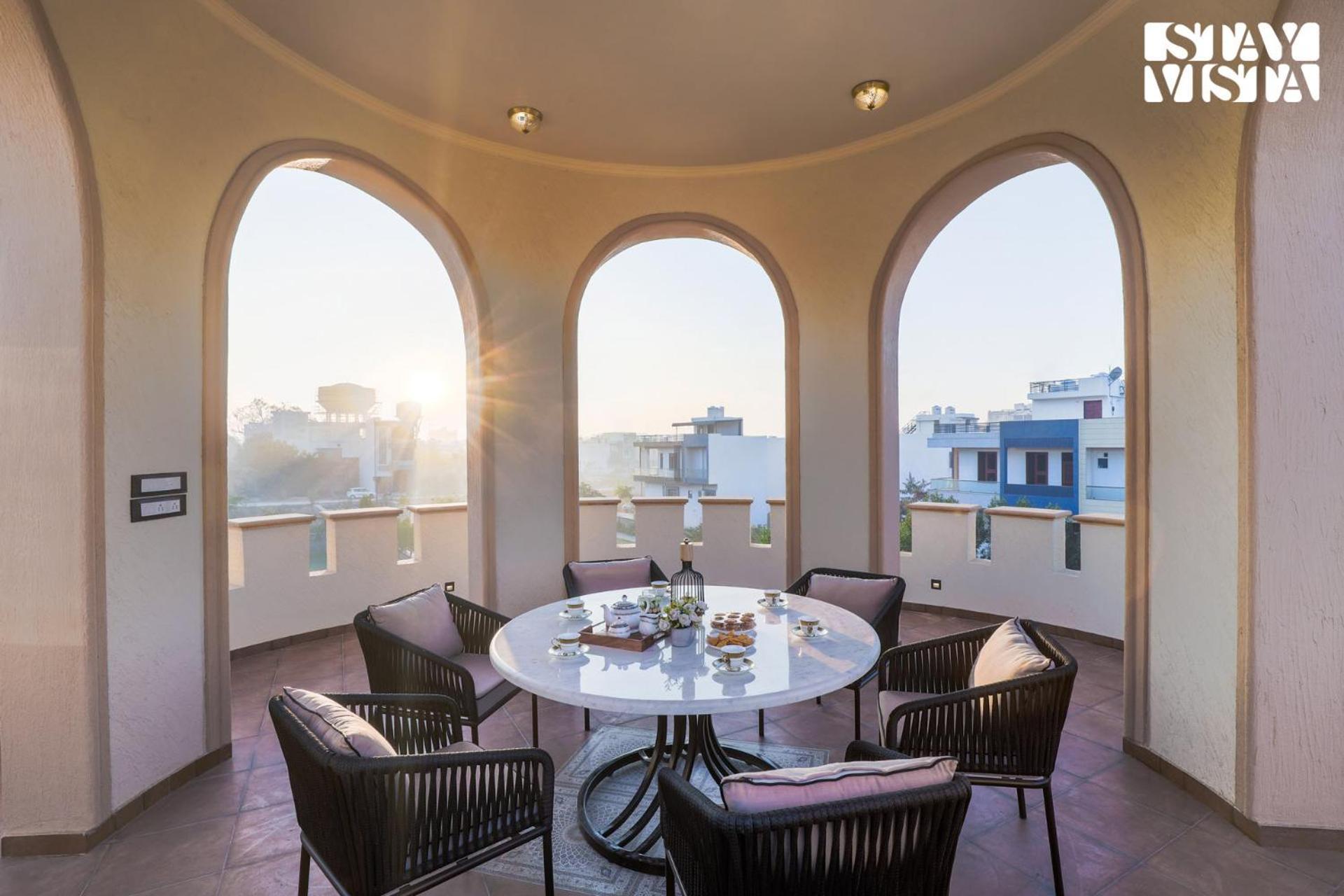 Stayvista'S Mystic Castle With Terrace, Swimming Pool, Lawn With Gazebo Jaipur Buitenkant foto